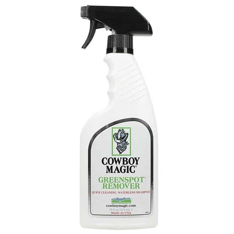 Get rid of stubborn greenspots with the power of Cowby magic greenspot remover